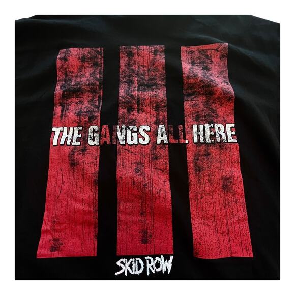 NEW SKID ROW Graphic T SHIRT 2XL TEE Mens Women's The Gangs All Here 100% Cotton - Picture 4 of 9